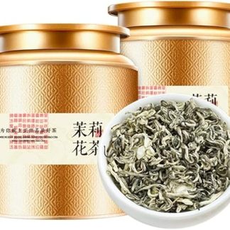 Жасминовый зеленый чай, насыщенный аромат, изысканный вкус, 250 г / 8,81 унции, свежее и сладкое послевкусие.