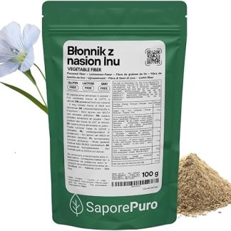 Льняная клетчатка SaporePuro 100 г - Натуральный источник клетчатки и питательных веществ - Без глютена