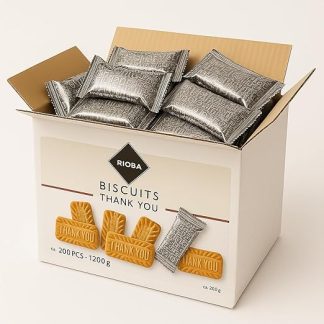 Кофейное печенье, 200 штук в индивидуальной упаковке, песочное печенье Риоба. Спасибо!