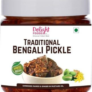 Delight Foods Традиционный бенгальский маринованный огурец 300г | Ачаар, Индийский маринованный огурец, Чатни, УппинКай, Чакна | Без консервантов