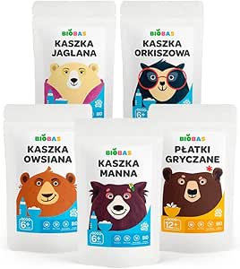 Набор органических детских каш BIOBAS + гречневые хлопья