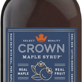 Черничный кленовый сироп от Crown Maple (250 мл) – кленовый сироп – веганский – без глютена – высококачественный американский кленовый сироп с органической черникой