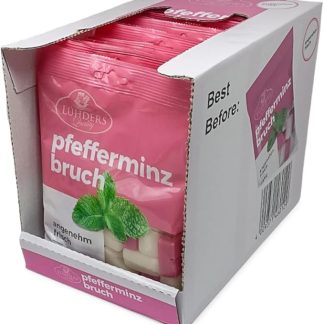 LÜHDERS Мятные леденцы, 5 x 155 г, **новые**, экономичная упаковка из 5 штук.