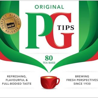 Чайные пакетики PG Tips (черный) без пирамидок, 80 штук (1 упаковка)