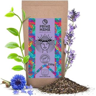 Гуайуса Пачамама с лавандой 0,25 кг Органическая гуайуса из Эквадора, 250 г Натуральный кофеин С лавандой Родственник йерба мате Нежный вкус Альтернатива кофе Традиционный индийский настой