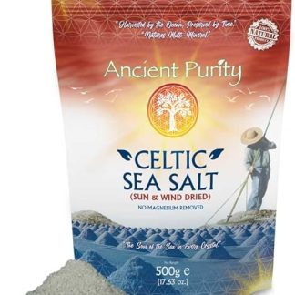 Кельтская морская соль для здоровья сердца, настоящая серая соль (не вымывает магний).