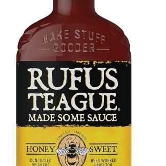 Соус для барбекю Rufus Teague Honey Sweet 432 г – Дымчато-сладкий соус для барбекю с настоящим медом – Для бургеров, ребрышек и гриля – Подарок для мужчин, набор соусов