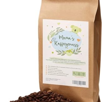 Mama's Kaffeegenuss - Кофе в зернах с CO², без кофеина бережная обжарка в Италии отборная арабика с однократной порцией робусты для идеальной пенки также идеально подходит в качестве подарка