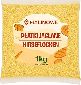 Малиновые хлопья из проса, 1 кг, натуральные хлопья из проса.