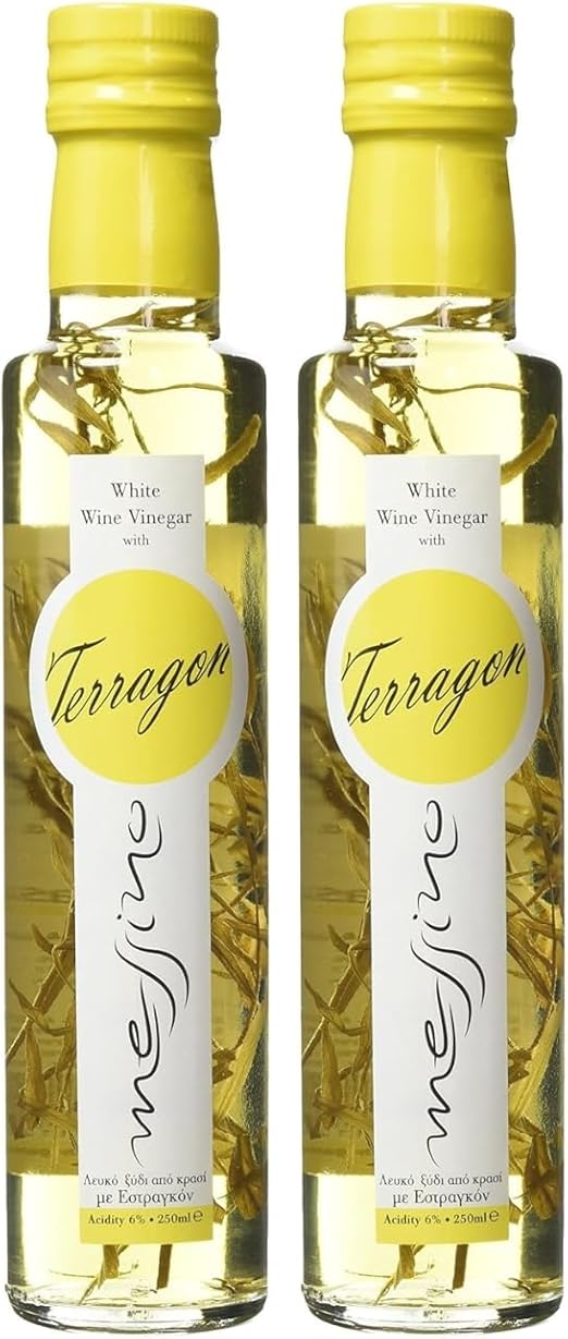 Papadeas - белый уксус Messino с эстрагоном, 250 мл, 2 шт.