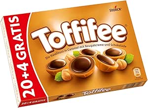 Toffifee 20 + 4 бесплатно (1 x 200 г) / фундук в карамели, нуге и шоколаде
