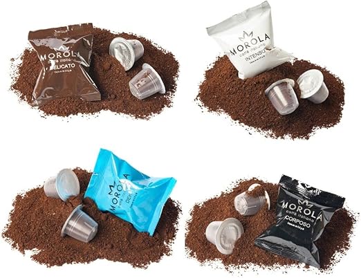 Morola Caffè Italiano — 100 капсул, совместимых с Nespresso® Morola — Образцы капсул Nespresso® — Дегустация Nespresso® — 4 вкуса