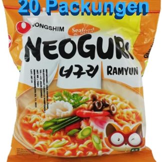 Лапша быстрого приготовления Neoguri с морепродуктами и мягким вкусом, 20 штук (20 x 120 г)