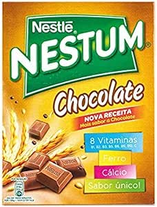 Хлопья зерновые с шоколадом, NESTLÉ, страна-производитель Португалия, коробка 250 г - Flocos de Cereais NESTUM Chocolate 250 г