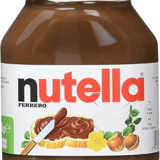 Шоколадно-шоколадная паста Nutella с фундуком, оригинальная, семейная банка / 825 г