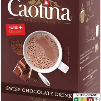 Оригинальный горячий шоколад Caotina в палочках - порция на чашку, какао-порошок с лучшим швейцарским шоколадом, экологически чистый и сертифицированный горячий шоколад, 1x150 г