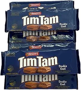 Шоколадные печенья Arnotts Tim Tam Double Coat Australian Chocolate 200 г (упаковка из 6 штук)