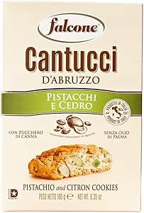 Итальянские кантуччини с фисташками - песочное печенье «Фальконе» с миндалем