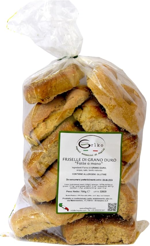 Фризель Артижанали ди Грано Дуро, 700гр, Prodotti Tipici Pugliesi, Prodotti da forno