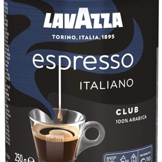 Молотый кофе Lavazza Club 250 г - банка, 100% арабика, средняя обжарка, низкое содержание кофеина.
