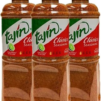 Смесь специй Tajin Clasico, мексиканская смесь специй с лаймом, умеренно острая, 400 г (упаковка из 3 шт.)
