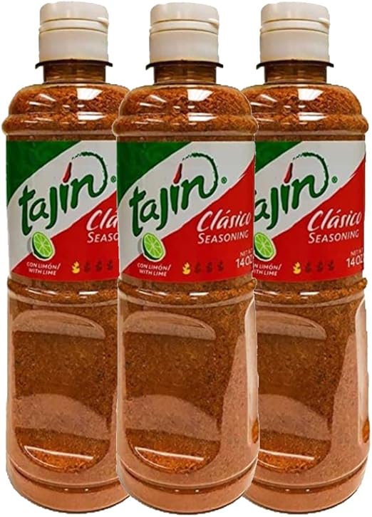 Смесь специй Tajin Clasico, мексиканская смесь специй с лаймом, умеренно острая, 400 г (упаковка из 3 шт.)