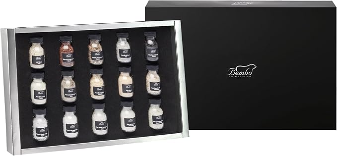 Соль - Дегустация соли - Подарочный набор из 15 чистейших видов соли со всего мира.