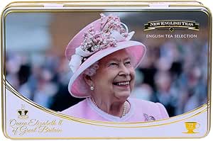 Набор чая New English Teas Queen Elizabeth II в жестяной коробке с 72 чайными пакетиками на ваш выбор.