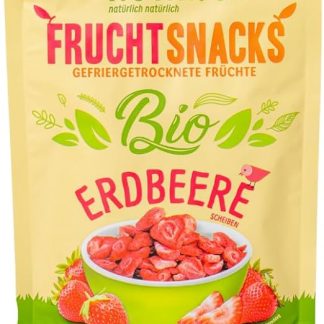 Gefriergetrocknete Früchte: 70 г BIO gefriergetrocknete Erdbeeren для смузи-боула, мюсли, топпинга для каши - Gefriergetrocknete Beeren ohne Zucker Zusatz - Erdbeeren gefriergetrocknet - Obst NutriPur