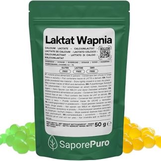 Порошок лактата кальция Saporepuro 50 г - идеально подходит для сферификации в молекулярной кухне.