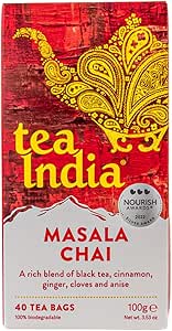 Чайные пакетики Tea India Masala Chai, 40 пакетиков.