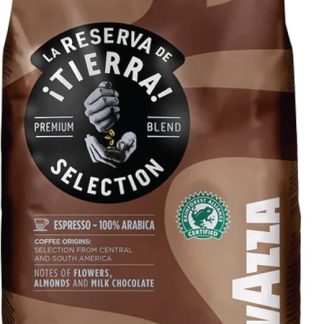 Кофейные зерна Lavazza Tierra, 1 кг, 100% арабика, средняя обжарка, низкое содержание кофеина.