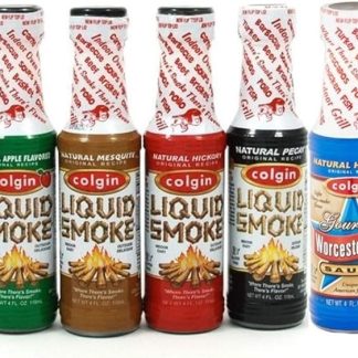 Набор для маринада для барбекю COLGIN Liquid Smoke: пекан, гикори, мескит, яблоня и вустерширский соус.