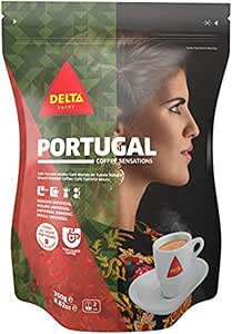 Молотый жареный кофе Delta Portugal, универсальная кофемолка, 250 г.