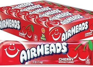 Конфеты Airheads Cherry 15 г (упаковка из 36 штук)
