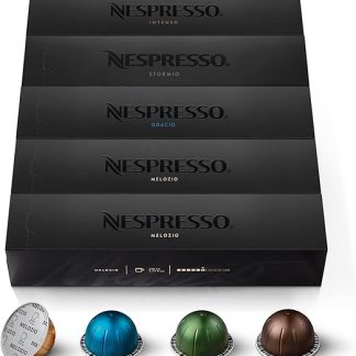 NESPRESSO VERTUO, Фирменный кофе (230 мл), средняя и темная обжарка, 50 кофейных капсул