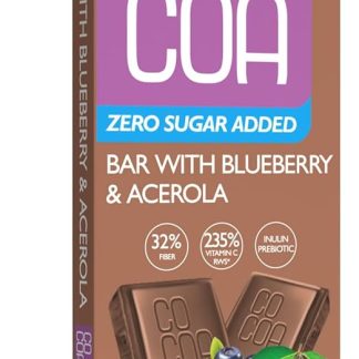 Органический шоколад COA со вкусом ягод, 40 г – без добавления сахара, содержит пребиотики и витамин С, подходит для веганов и кето-диеты, содержит инулин.