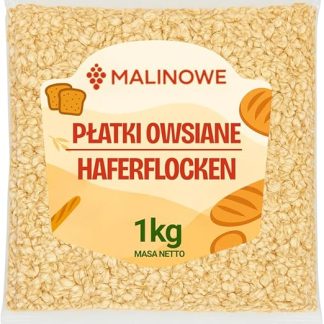 Овсяные хлопья с малиной, 1 кг, 100% натуральный корм.