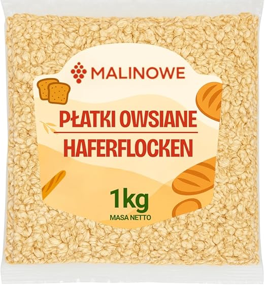 Овсяные хлопья с малиной, 1 кг, 100% натуральный корм.