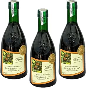 Kürbishof DEIMEL Штирия/Австрия - 3 x 500 мл. Оригинальное штирийское тыквенное масло из Австрии - напрямую от производителя - ежегодно получает награды.