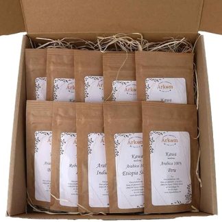 Стартовый набор - Натуральный молотый кофе 10 x 10 г - Подарочный набор для любителя кофе - ARKOM