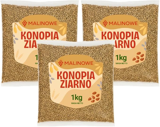 Семена конопли сорта «Малина», неочищенные, 3 x 1 кг, натуральные.