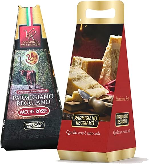 Специальная коробка YesEatIs — Пармиджано Реджано Консорцио Vacche Rosse 24 месяца — 250 г — Рождественская подарочная коробка