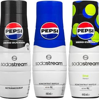 Sodastream 3x концентрированный сироп PEPSI + PEPSI MAX + лайм