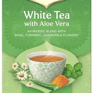 Органический белый травяной чай Yogi Tea с алоэ вера, 17 пакетиков.