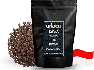 Кофе Arkom Kopi Luwak Арабика в зернах, 100г