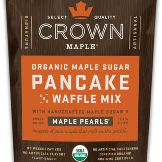 Смесь для блинов Crown Maple Organic Maple Sugar Pancake Mix (454 г) — смесь для выпечки блинов с кленовым сахаром ручной работы, изготовленная из 100% чистого, сертифицированного органического кленового сиропа.