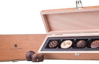 ChocoCase - пять конфет в деревянной коробке женщина мужчина подарок шоколад пралине бельгийский шоколад