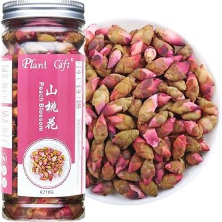 Подарочный набор растений: сушеные цветы персика Wlid, 80 г/2,82 унции. Чай из сушеных цветов персика Wlid, полезный для здоровья, календула, чистый травяной чай, персиковый чай, чай без кофеина.