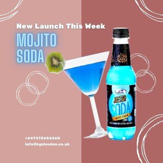 Газированный напиток KGN Jeetso Sparkly Delight с восхитительным вкусом, 300 мл, упаковка из 24 штук (300 мл x 24) (Мохито)